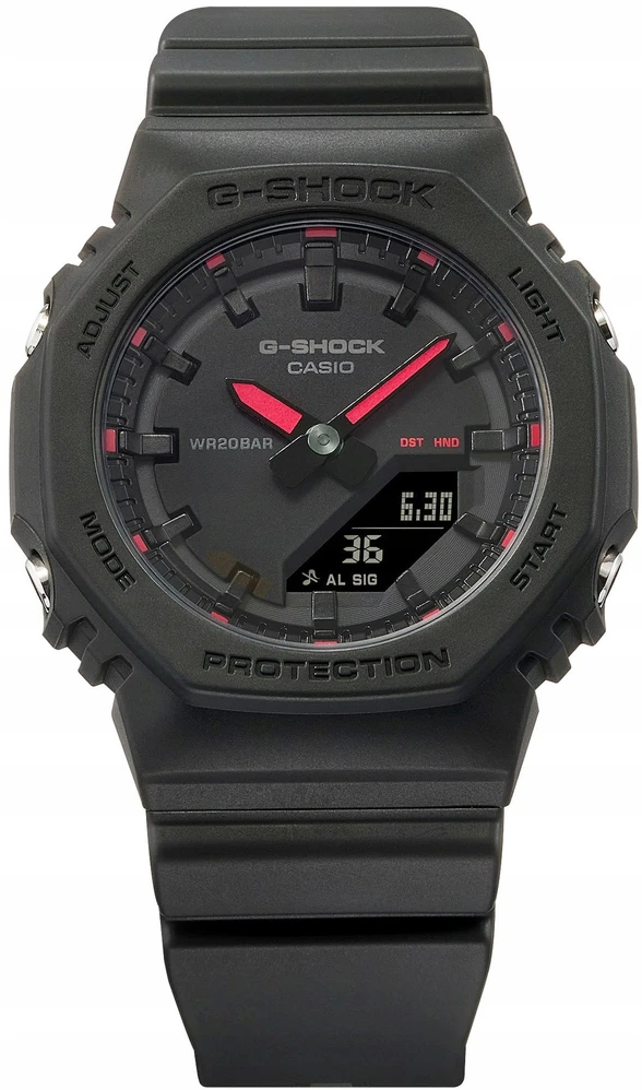 Laikrodis Casio G-shock analoginis-skaitmeninis moteriškas GMA-P2100SA-1A1ER