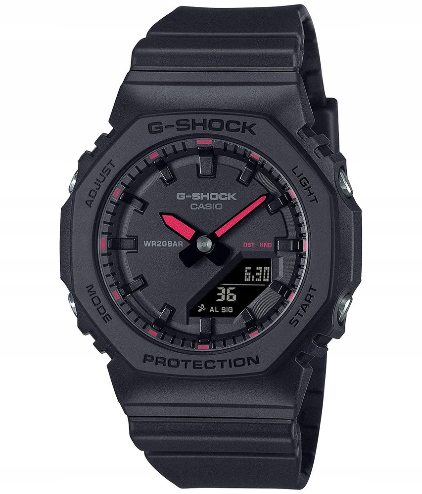 Laikrodis Casio G-shock analoginis-skaitmeninis moteriškas GMA-P2100SA-1A1ER