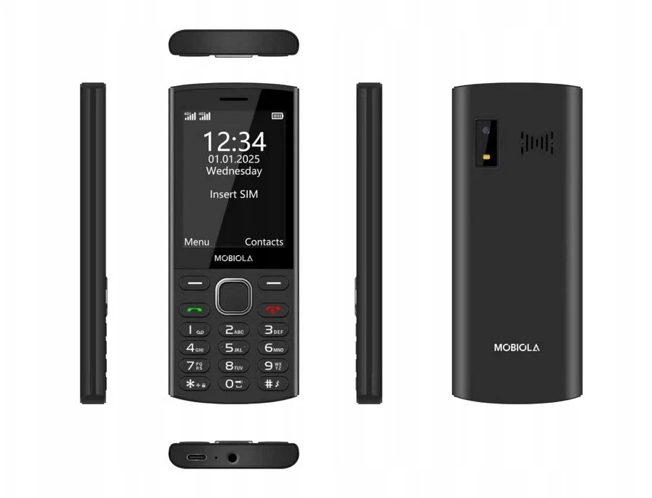 Stabilus Mobiola mobilusis telefonas senjorams MB4280 4G juodas 1400 mAh