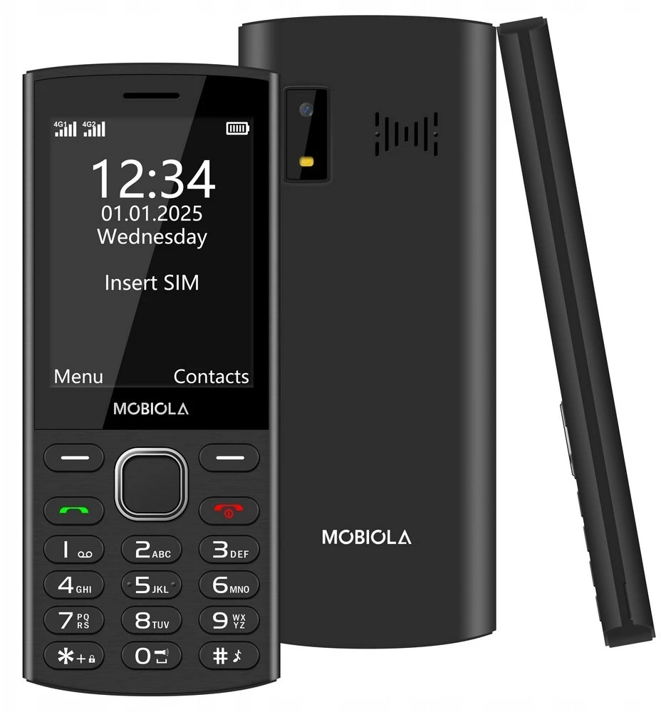 Stabilus Mobiola mobilusis telefonas senjorams MB4280 4G juodas 1400 mAh
