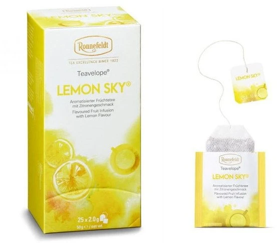 Ronnefeldt Lemon Sky vaisinė arbata su pakuote