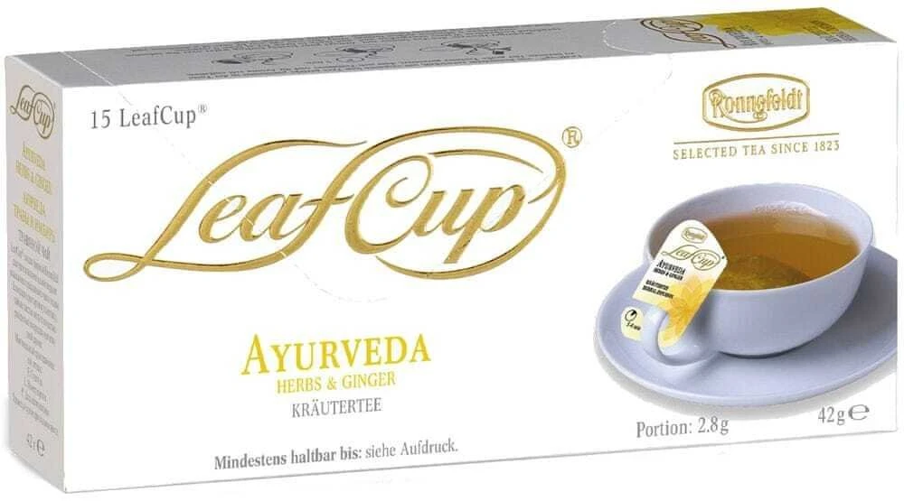 Stabilus Žolinė arbata Ronnefeldt Leaf Cup Ayurveda 15x2,8g