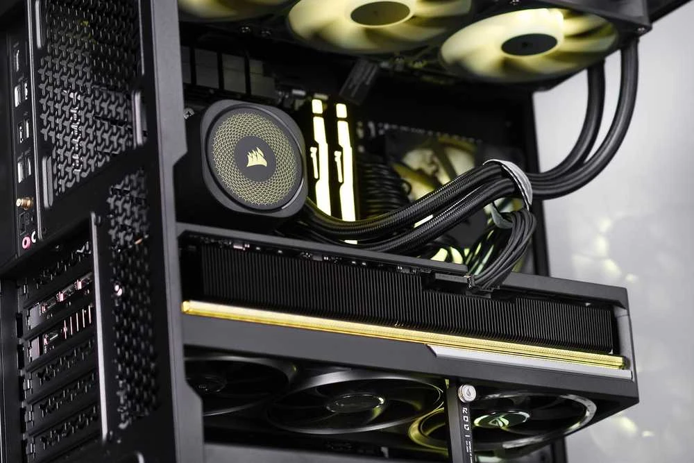 Stacionarus kompiuteris Actina 5901443415930 PC AMD Ryzen™ 7 9800X3D 32 GB DDR5-SDRAM 2 TB SSD AMD Radeon RX 9070 XT Midi Tower Juodas