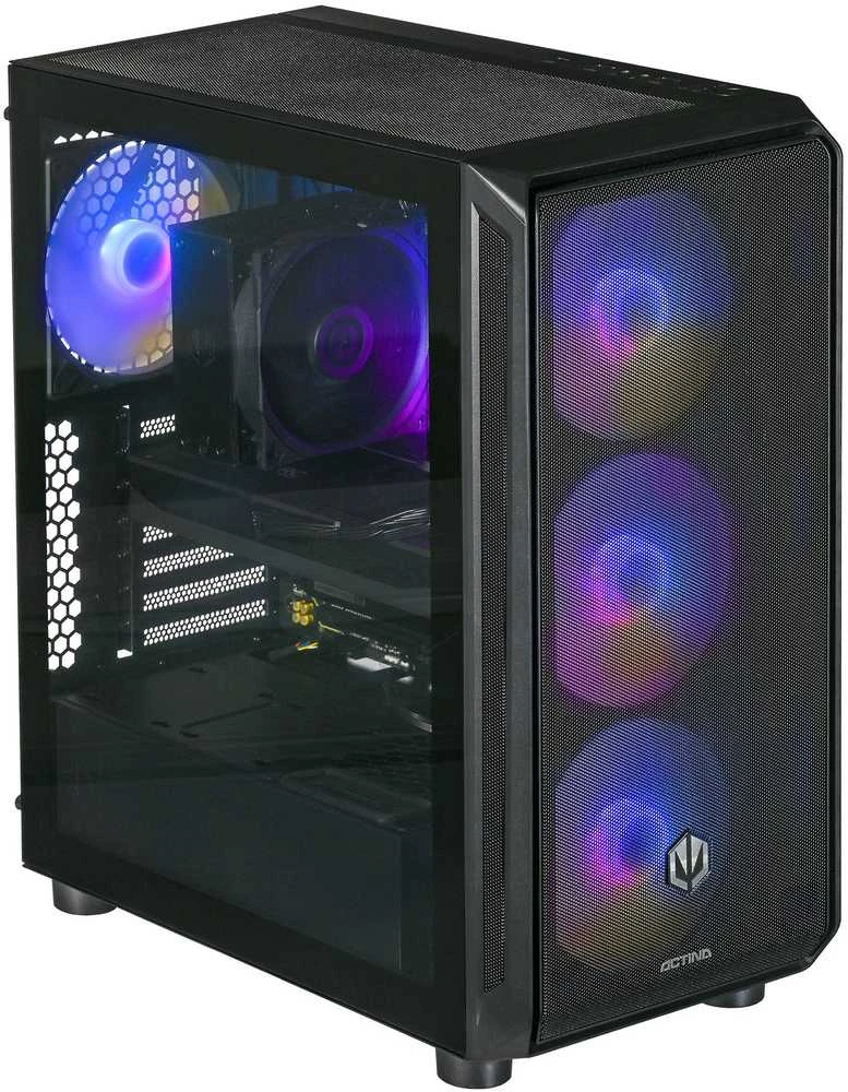 Stacionarus kompiuteris Actina 5901443414483 PC AMD Ryzen™ 5 7500F 32 GB DDR5-SDRAM 2 TB SSD NVIDIA GeForce RTX 5070 Midi Tower Juodas