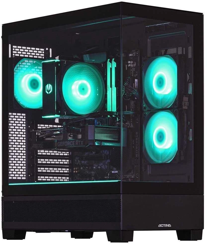 Stacionarus kompiuteris Actina 5901443416401 PC AMD Ryzen™ 9 7900 32 GB DDR5-SDRAM 1 TB SSD NVIDIA GeForce RTX 5070 Midi Tower Juodas