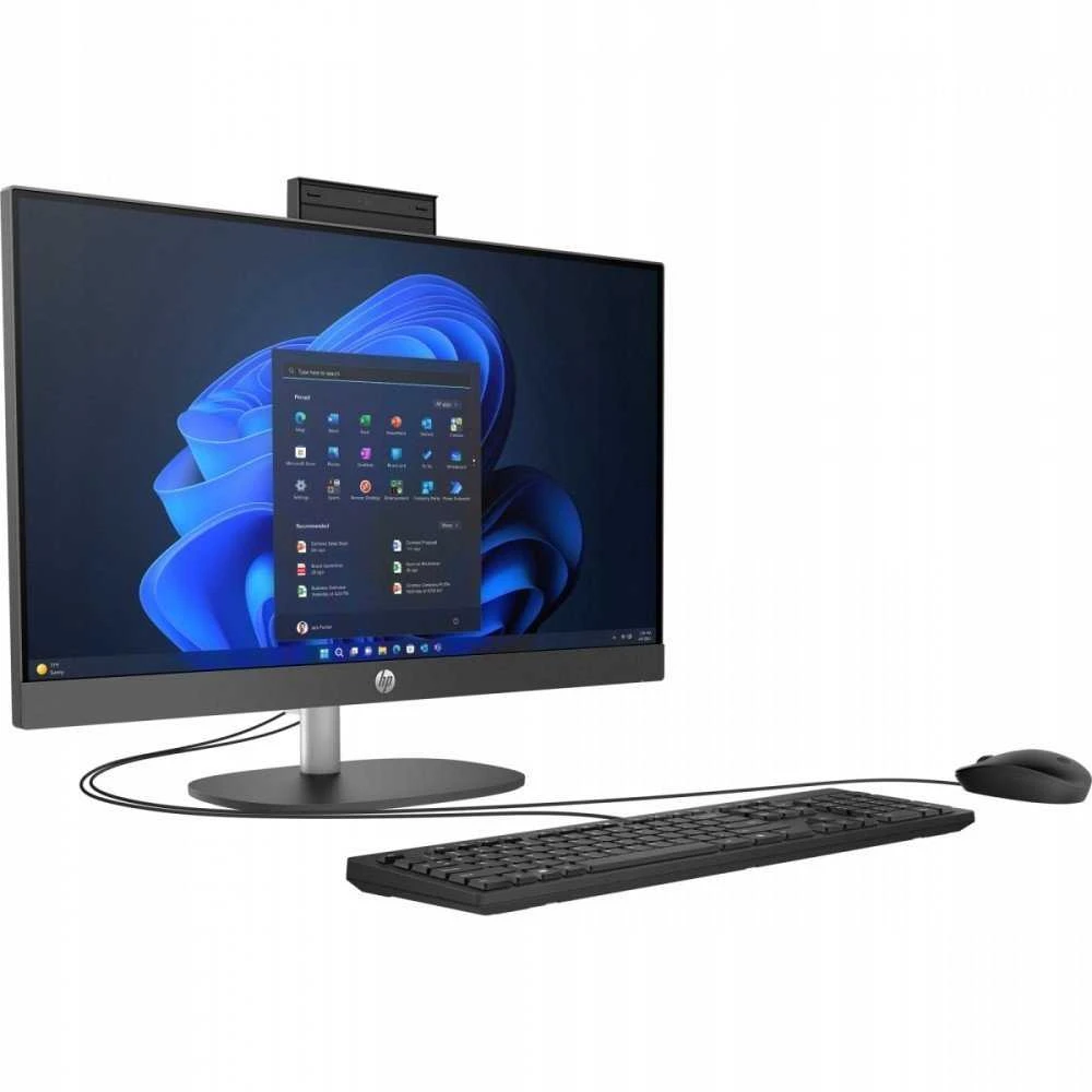 HP ProOne 245 G10 AiO Ryzen 7 77730U 23.8″FHD IPS 250nits AG 16GB DDR4 3200 SSD512 Radeon Vega 8 Kb+Mouse Cam 5Mpx + IR W11Pro Juodas 3Y OnSite