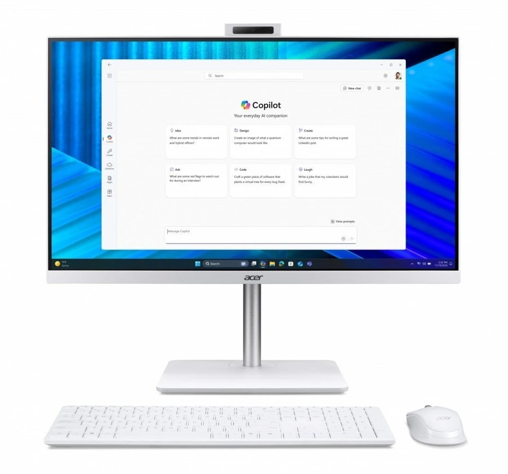Stacionarus kompiuteris Komputer Acer Komputer All-in-One Veriton 2000 VZ2417G 27 IPS i5-120U/16GB /512GB M2/W11P