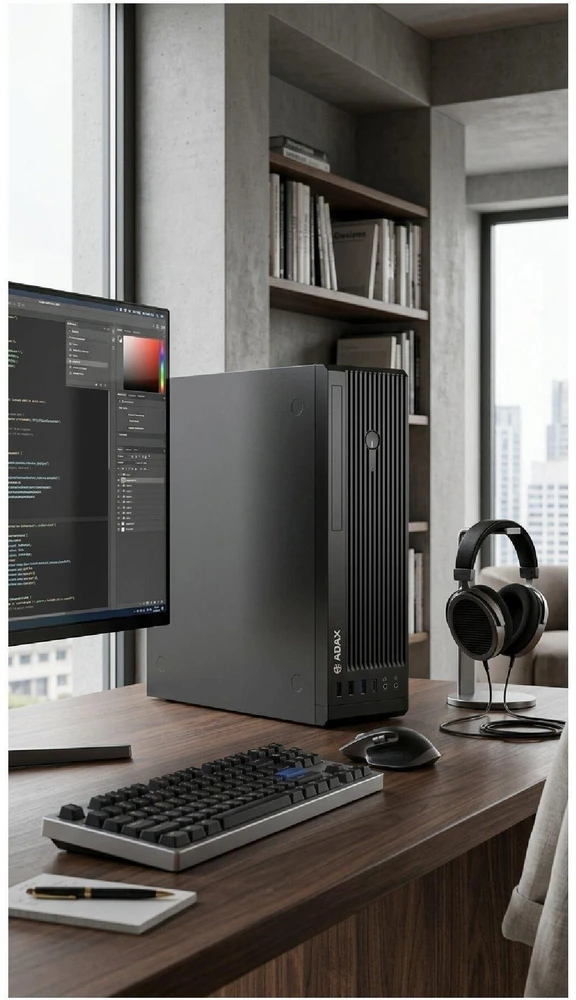 Stacionarus kompiuteris Kompiuteris Adax VERSO SFF WXIPU225 U5-225/H810/DDR5-16GB/1TB/Wi-Fi/BT/W11Pro (ZVAXSPO00050)