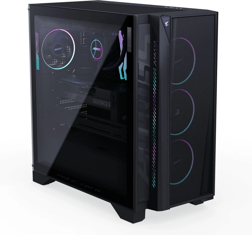 „Gigabyte Aorus Prime 5 AP551“ kompiuteris, „Ryzen 7 9800X3D“, 32 GB, RTX 5080, 2 TB M.2 PCIe“, „Windows 11 Home“