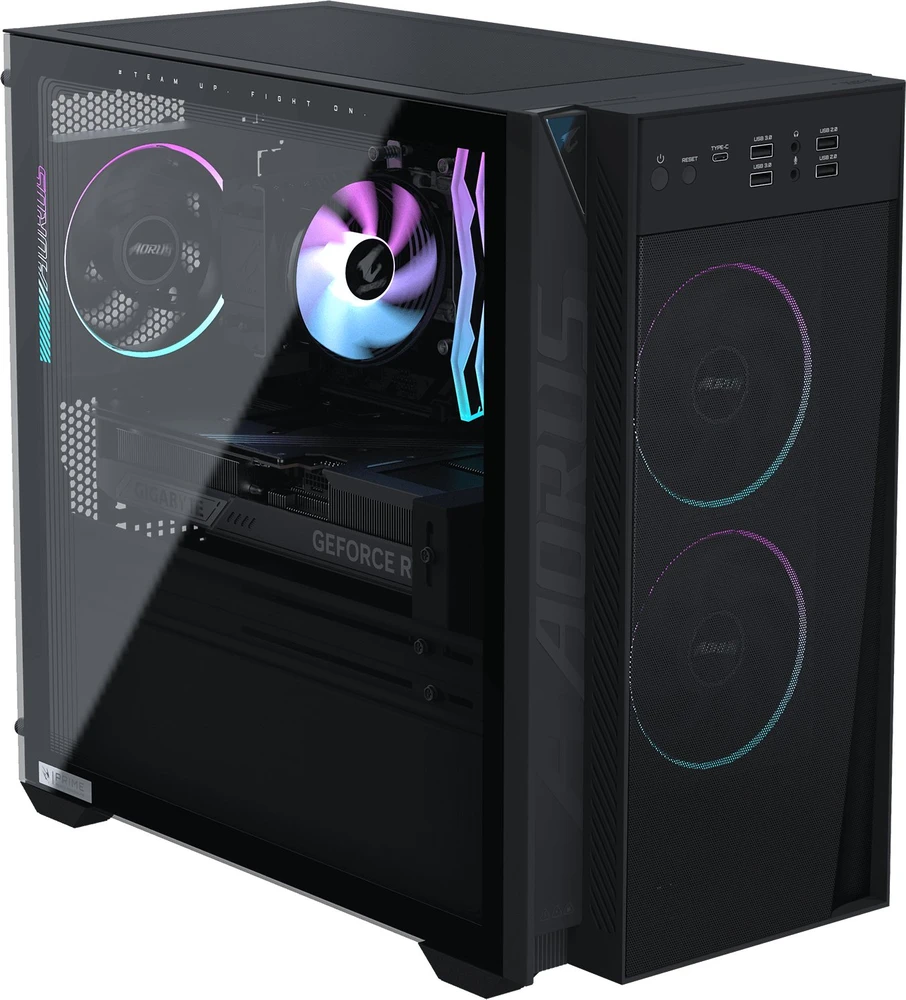 Stacionarus kompiuteris „Gigabyte Aorus Prime 3 AP351“ kompiuteris, „Ryzen 7 9700X“, 32 GB, RTX 5070, 1 TB M.2 PCIe“, „Windows 11 Home“