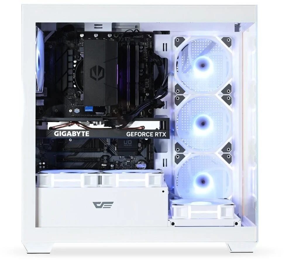 Stacionarus kompiuteris Kompiuteris Hiro Aurora Baltas Edition Intel i7 14700F RTX 5070 12GB 32GB RAM 1TB SSD WIFI W11 (ZKG-i75070-WH02A)