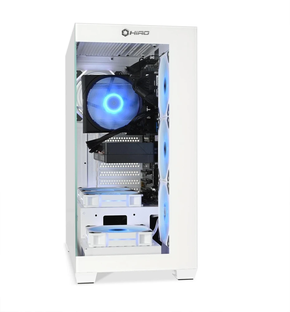 Stacionarus kompiuteris Kompiuteris Hiro Aurora Baltas Edition Intel i7 14700F RTX 5070 12GB 32GB RAM 1TB SSD WIFI W11 (ZKG-i75070-WH02A)