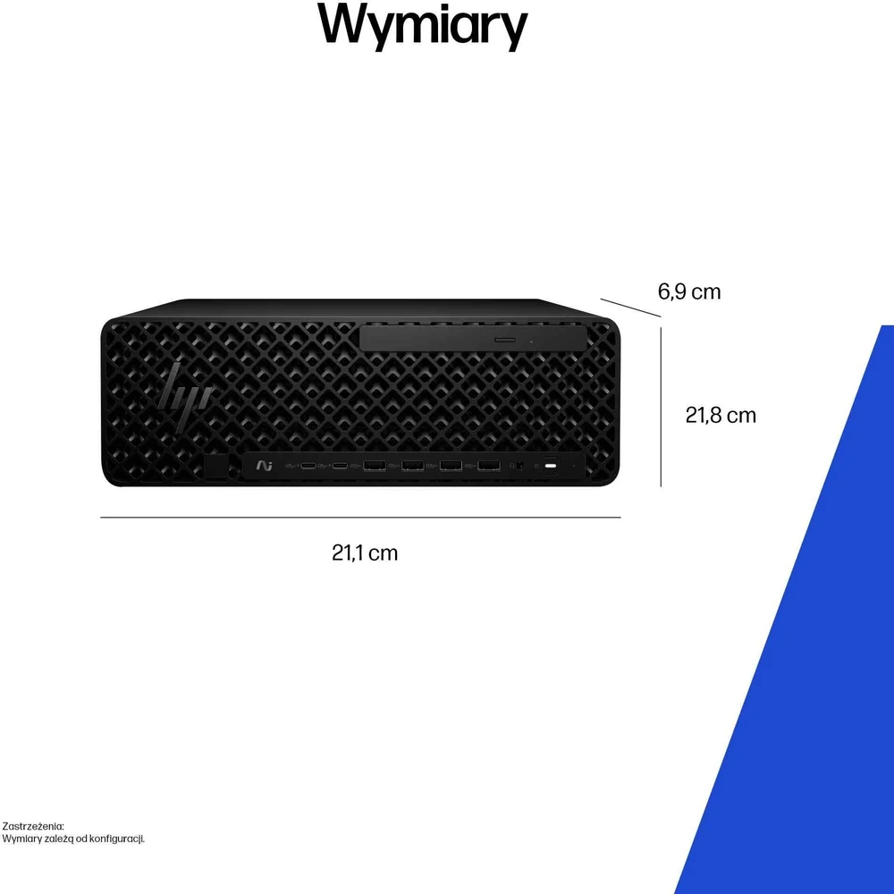 Stacionarus kompiuteris Komputer HP Z2 SFF G1i Intel Core Ultra 7 265 32GB DDR5 1TB SSD SFF Windows 11 Pro Juodas (DN8A3ET#AKD)