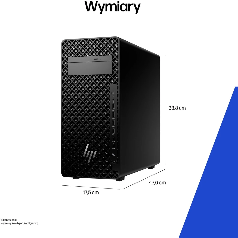 Stacionarus kompiuteris „Hewlett Packard“ (HP) darbo stotis „z2 tower g1i u9-285k“ 1 tb / 64 gb / w11p dn8a0et