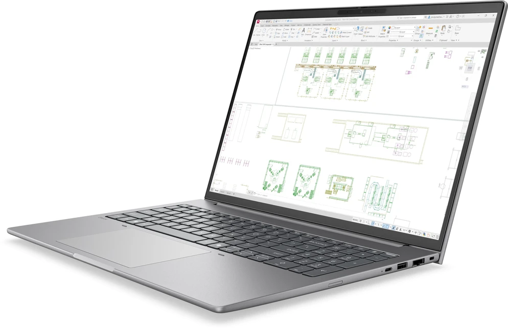 Stacionarus kompiuteris Kompiuteris HP ZBook 8 G2i Intel Core Ultra X7 358H 32GB RAM 1TB SSD 16'' NVMe Sidabrinis (DK2Y9ET#ABD)