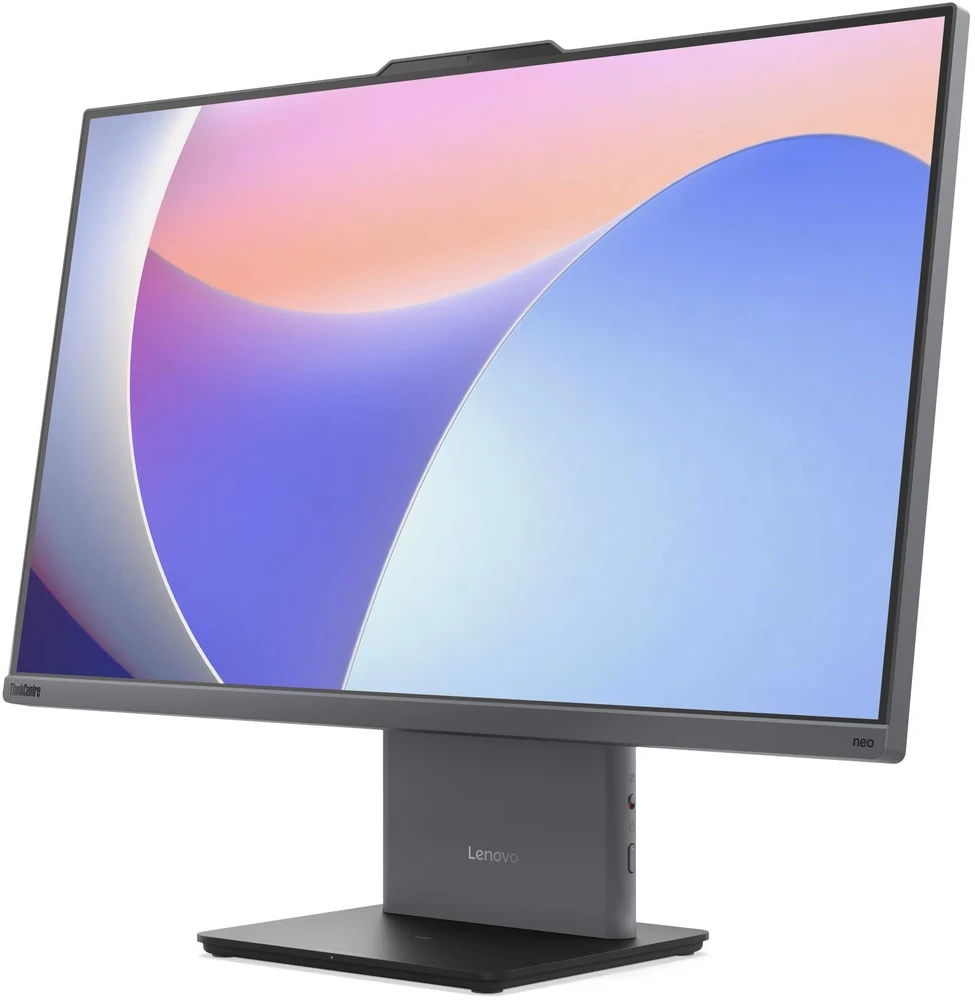 Stacionarus kompiuteris „Lenovo ThinkCentre Neo 50a“ su „Core 5 210H“ procesoriumi, 16 GB atmintimi, 512 GB SSD disku ir „Windows 11 Pro“ kompiuteriu.