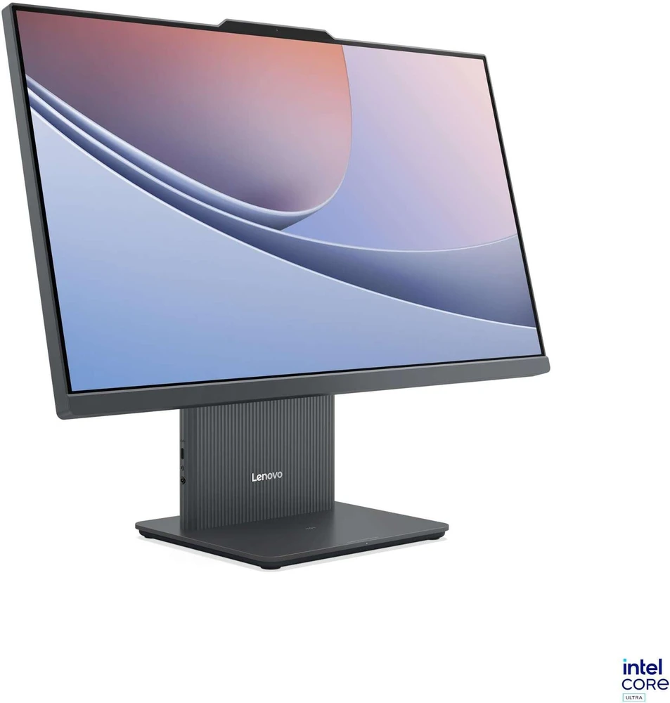 Stacionarus kompiuteris Lenovo IdeaCentre AIO 24ILL11 Ultra 5 226V 23.8" FHD IPS 250 nitų 100 Hz AG 16 GB LPDDR5X-8533 512 GB SSD Intel Arc Graphics 130V 5.0 MP internetinė kamera Be OS Debesis Pilkas