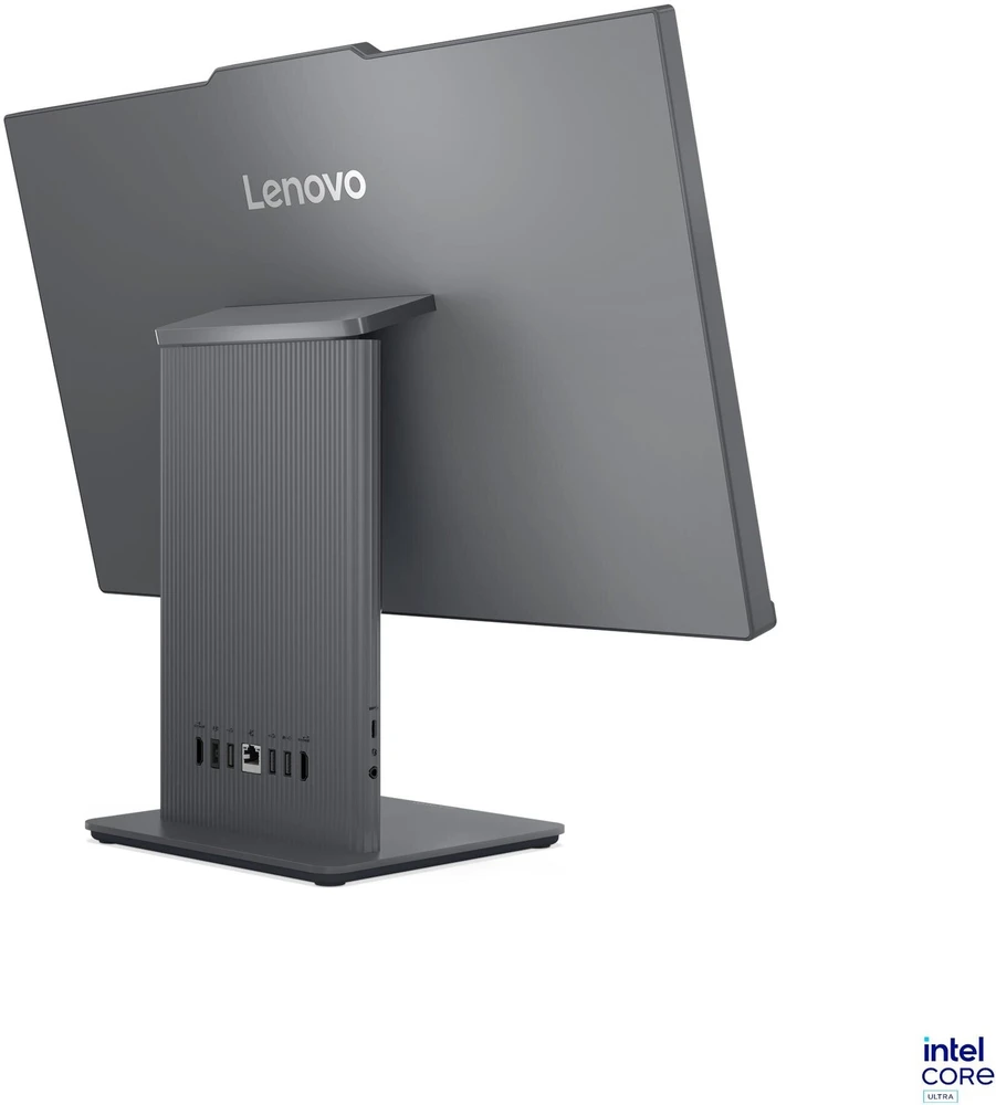 Stacionarus kompiuteris Lenovo IdeaCentre AIO 24ILL11 Ultra 5 226V 23.8" FHD IPS 250 nitų 100 Hz AG 16 GB LPDDR5X-8533 512 GB SSD Intel Arc Graphics 130V 5.0 MP internetinė kamera Be OS Debesis Pilkas