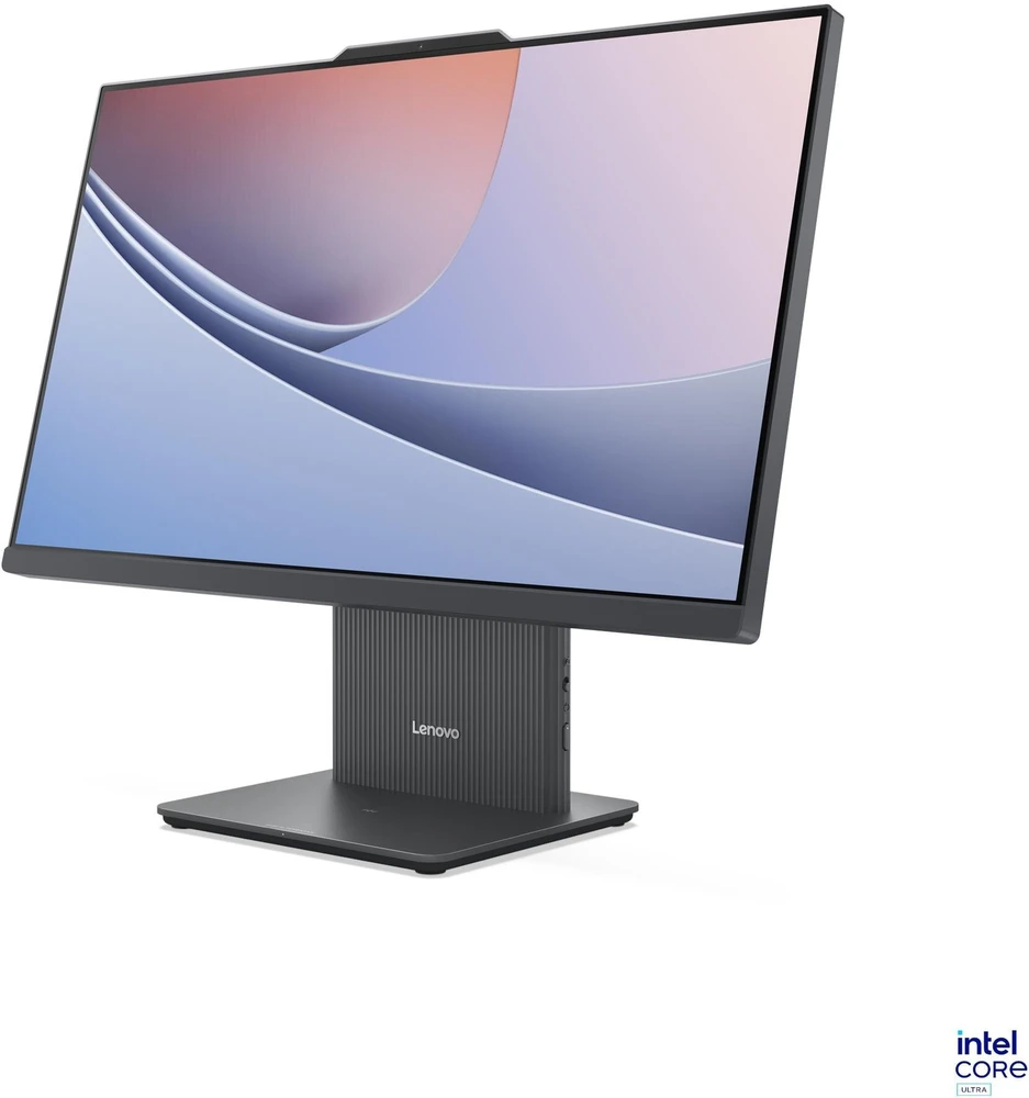 Stacionarus kompiuteris Lenovo IdeaCentre AIO 24ILL11 Ultra 5 226V 23.8" FHD IPS 250 nitų 100 Hz AG 16 GB LPDDR5X-8533 512 GB SSD Intel Arc Graphics 130V 5.0 MP internetinė kamera Be OS Debesis Pilkas