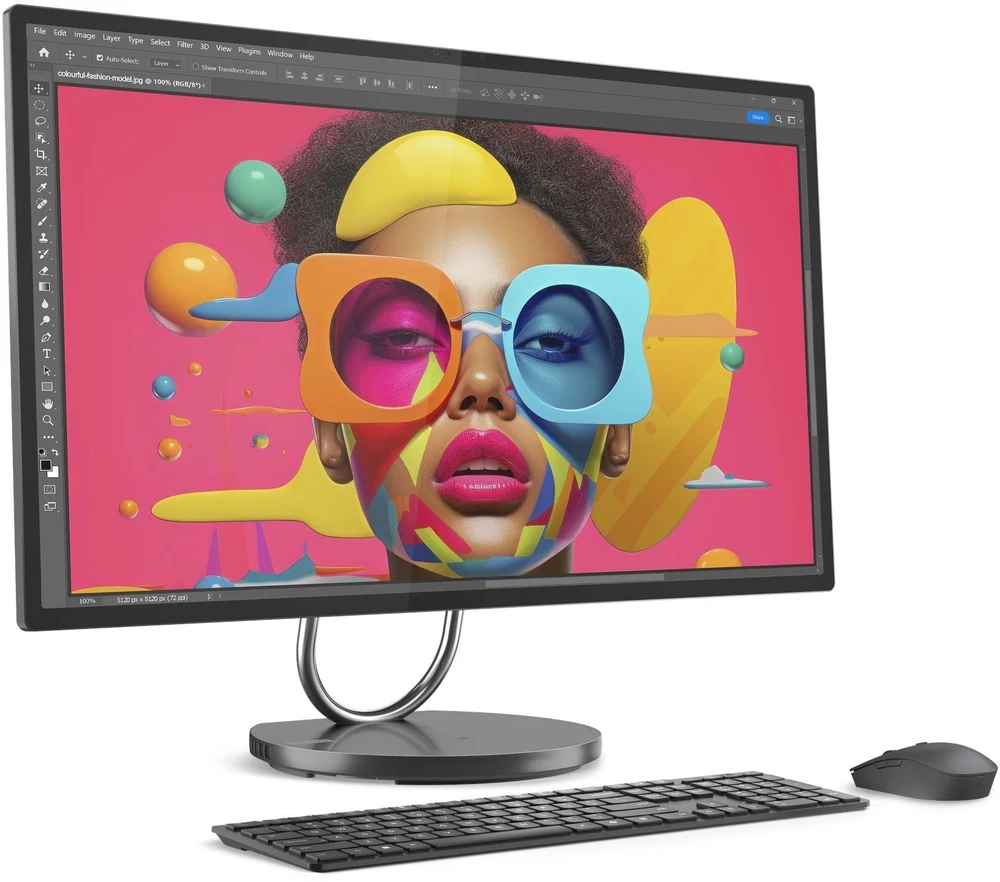 Lenovo Yoga AIO 32ILL10 Ultra 7 256V 31.5" UHD IPS 495 nitų 16GB LPDDR5X-8533 1TB SSD Intel Arc Graphics 140V 5.0MP kamera + IR Windows 11 Pro Storm Pilkas
