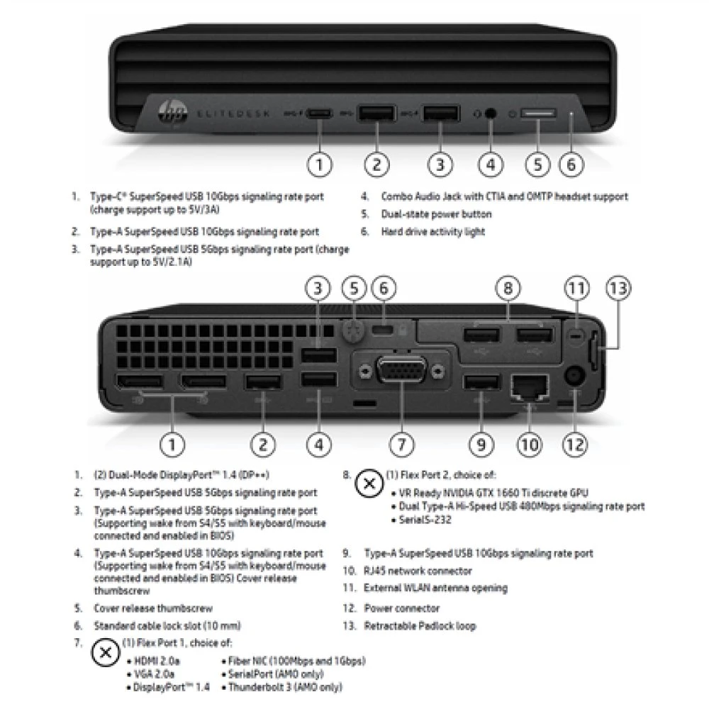 Stacionarus kompiuteris Hp Renewed HP atnaujintas A klasės | EliteDesk 800 G6 | Intel Core i5 | i5-10500 | 16 GB | SSD | 256 GB | Intel UHD Graphics | Windows 11 Pro