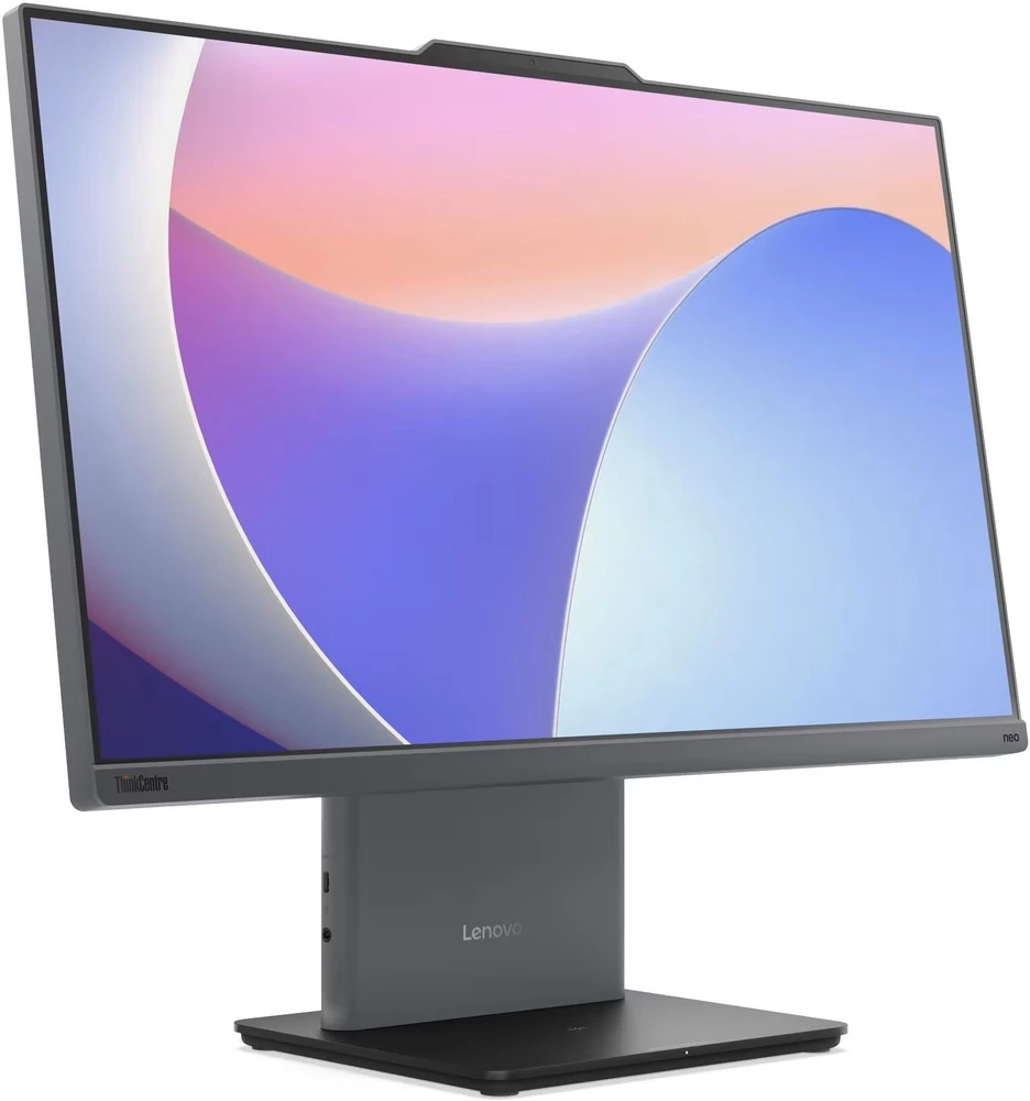 Stacionarus kompiuteris „Lenovo ThinkCentre Neo 50a“ su „Core 5 210H“ procesoriumi, 16 GB atmintimi, 512 GB SSD disku ir „Windows 11 Pro“ kompiuteriu.