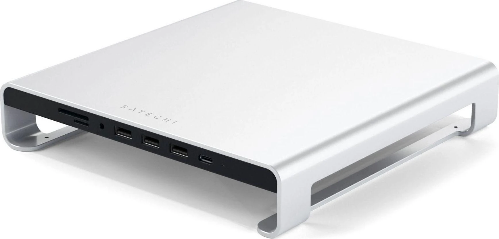 Laikiklis Satechi Aliuminio do iMac USB-C (USB-C, 3x USB-A, czytnik kart micro/SD, jack port) (sidabrinė)