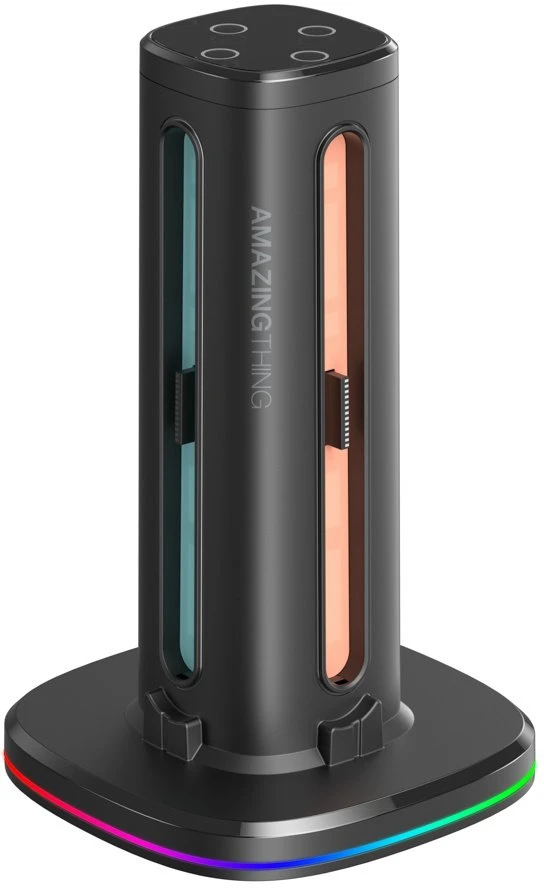 „AmazingThing Thunder Pro PlayDock“ įkroviklis „Nintendo Switch 2“ valdikliams – Juodas