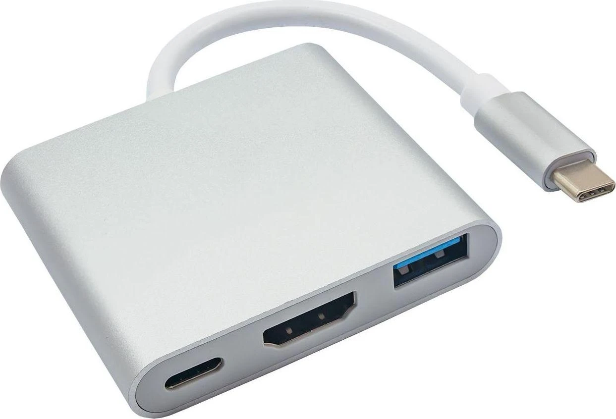 AKYGA AK-AD-57 Hub USB tipo C AK-AD-57 USB A (f) USB tipo c HDMI (f) 15 cm