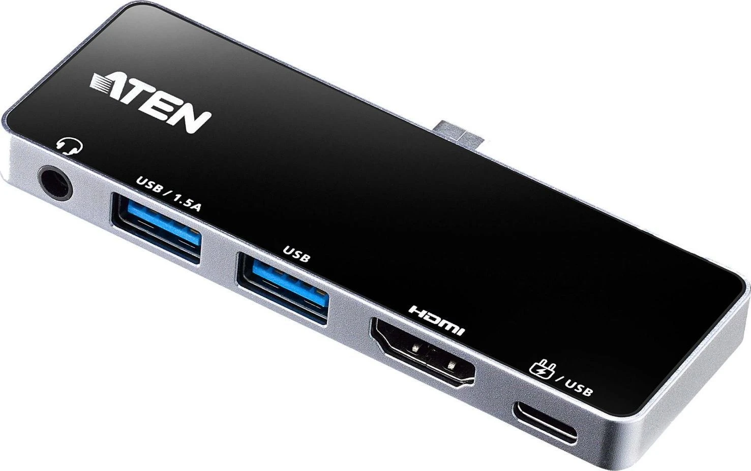 Aten UH3238 USB-C kelioninis dokas su maitinimo perėjimu | Aten | USB-C kelioninis dokas su maitinimo perėjimu | UH3238-AT | Prieplauka