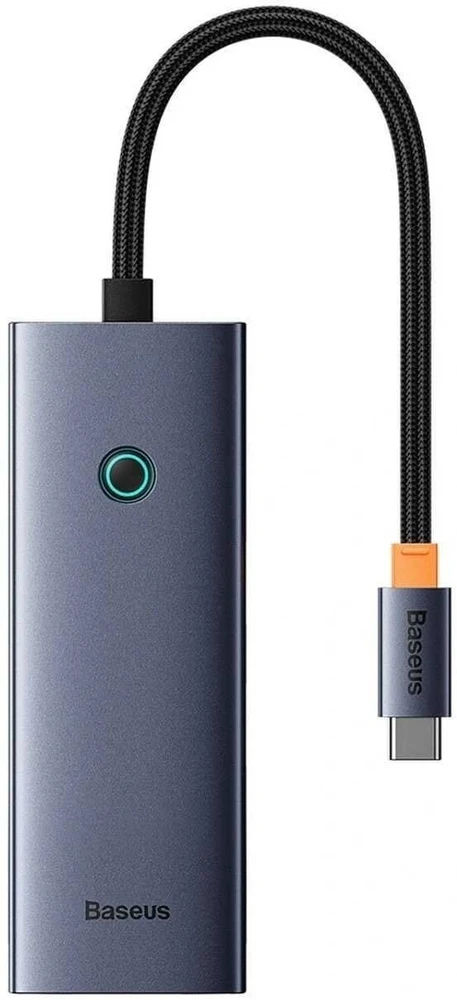 „Baseus UltraJoy“ serijos 5w1 USB-C | 1x HDMI4K@30Hz | 4x USB-A 3.0 pilka