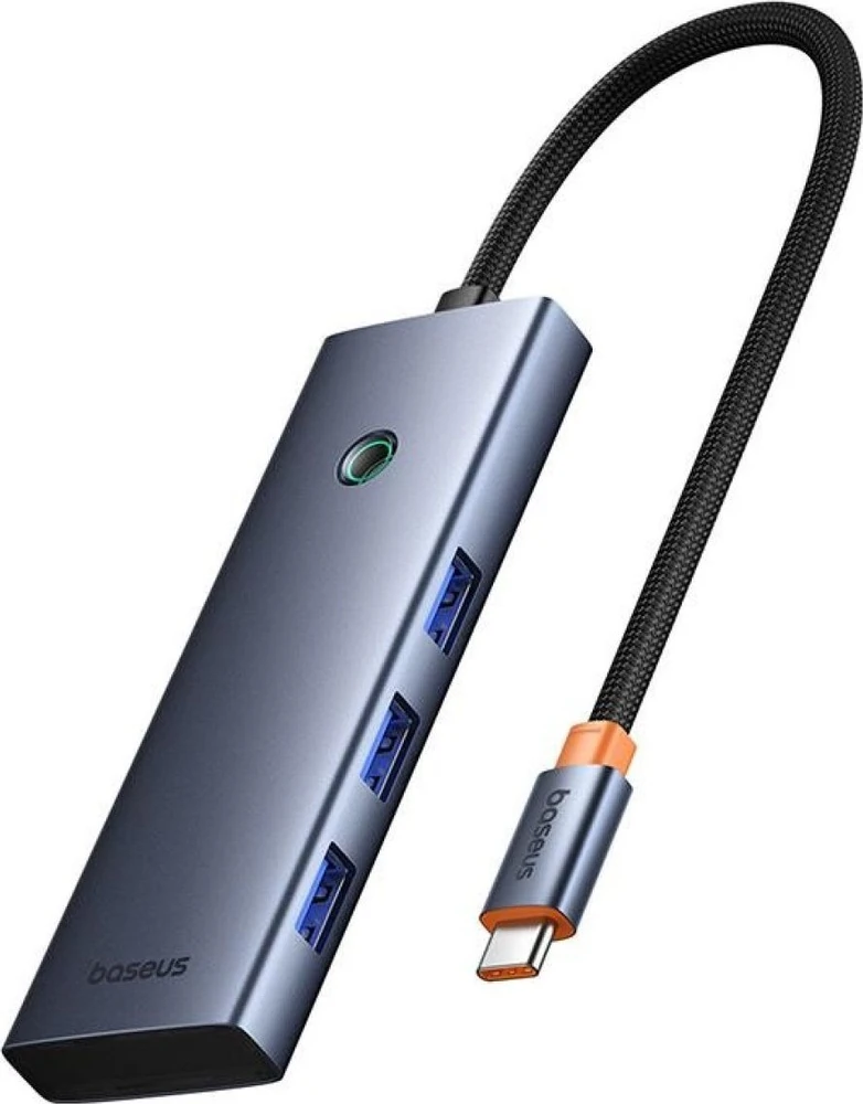 Hub 7in1 Baseus UltraJoy, USB-C – HDMI, 3xUSB 3.0, PD, SD/TF (pilka)