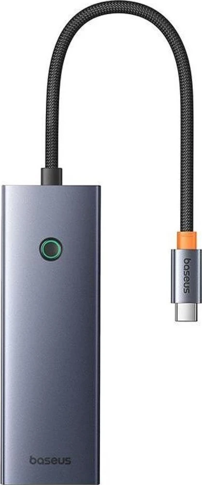 Hub 7in1 Baseus UltraJoy, USB-C – HDMI, 3xUSB 3.0, PD, SD/TF (pilka)