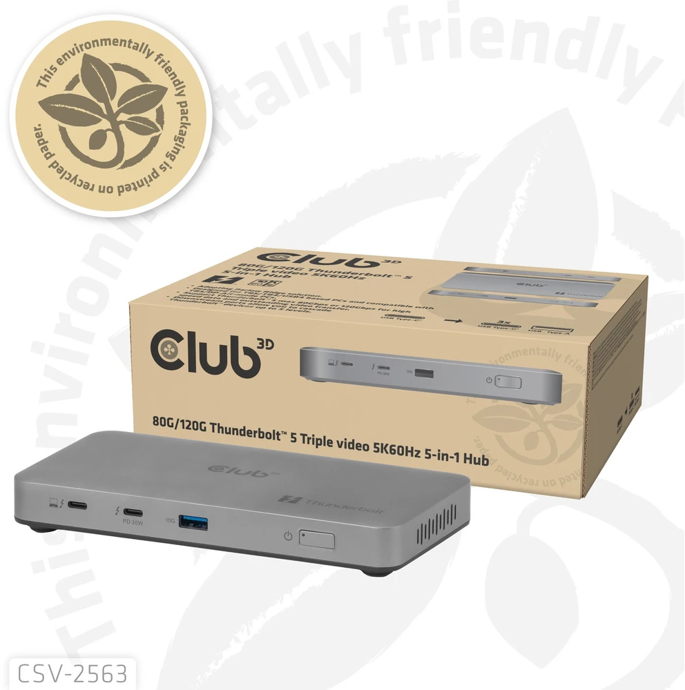 Šakotuvas „Club 3D“ stotis / replikatorius CLUB3D CSV-2563 šakotuvai ir koncentratoriai