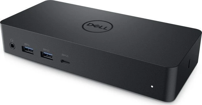 DELL D6000, Vielinis, USB 3.2 Gen 1 (3.1 Gen 1) Type-C, 10,100,1000 Mbit/s, Juoda, 3840 x 2160 pikselių, Kensington
