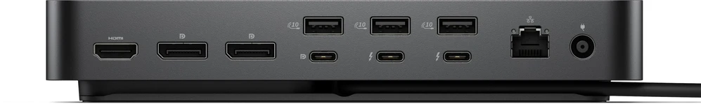 „Dell Pro Thunderbolt 5“ dokas | WD25TB5 | „DisplayPorts“ kiekis: 2 | HDMI jungčių kiekis: 1