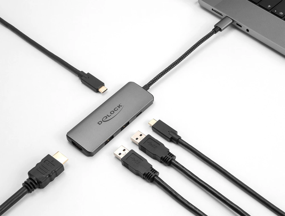 Stotis / replikatorius Delock 8K-HDMI / USB / PD 3.0 100 W USB Type-C (87804)