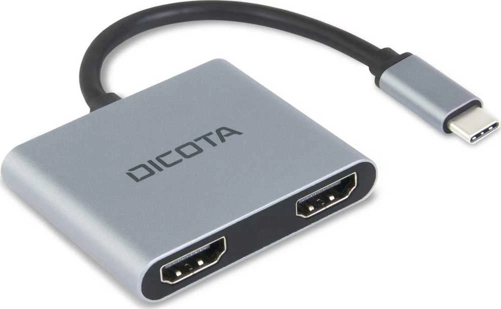 Dokų Stotis - DICOTA D32063 4-in-1 USB-C 4K HDMI Sidabrinė