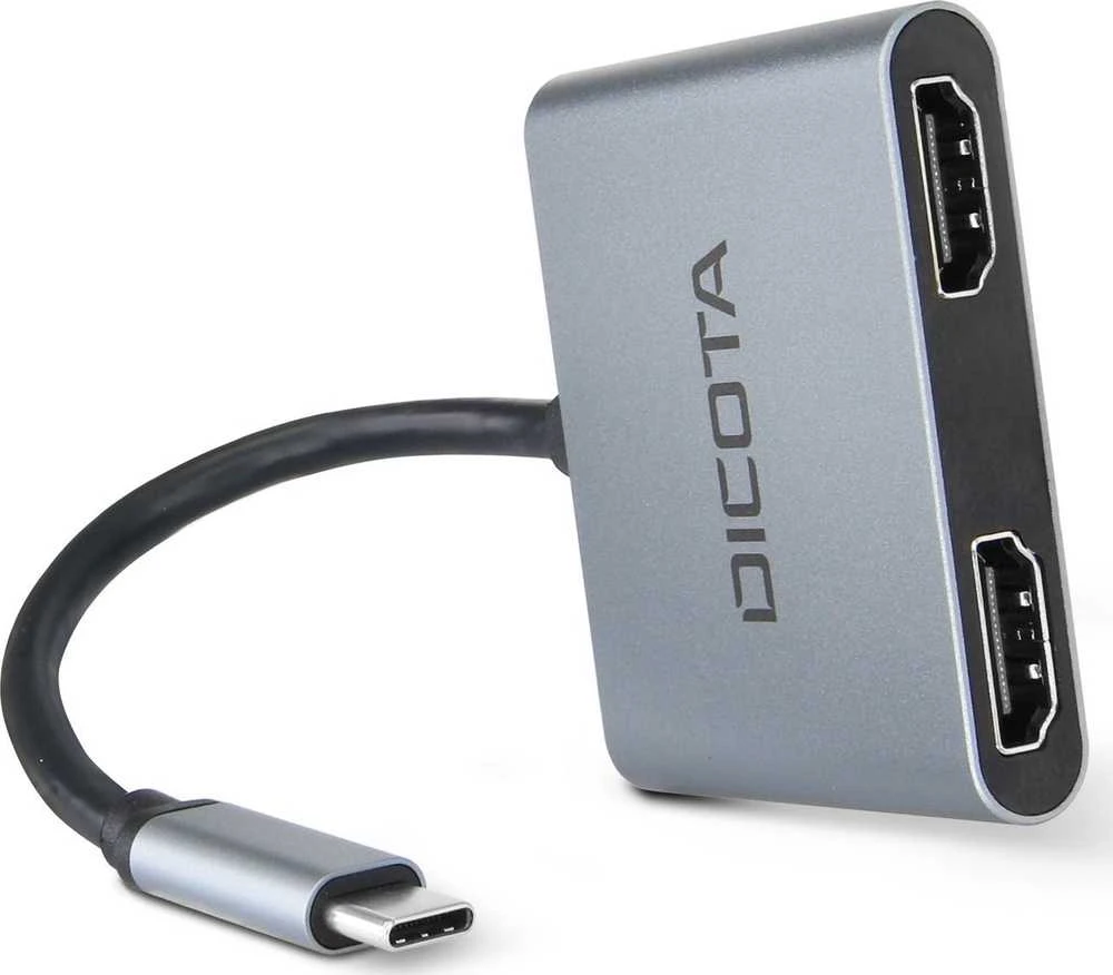 Dokų Stotis - DICOTA D32063 4-in-1 USB-C 4K HDMI Sidabrinė