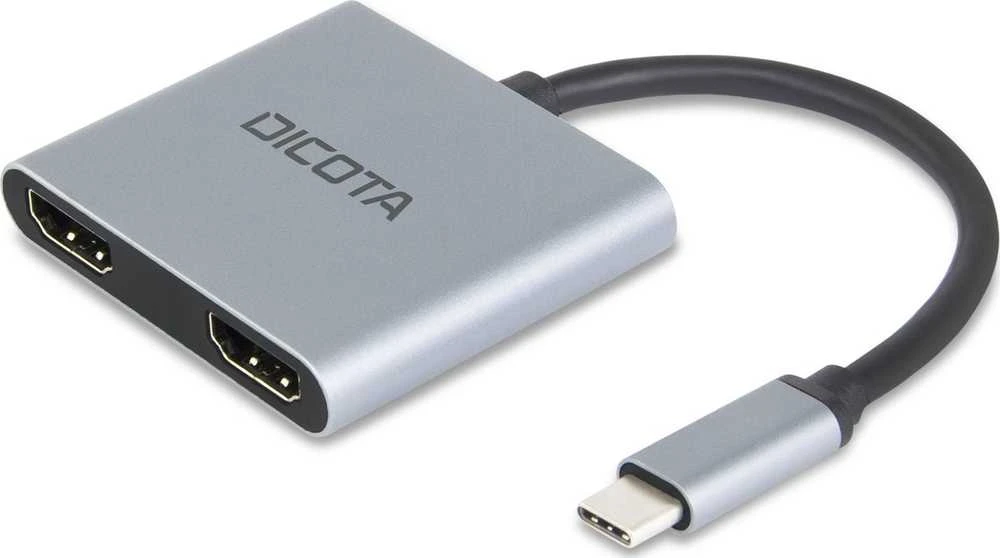 Dokų Stotis - DICOTA D32063 4-in-1 USB-C 4K HDMI Sidabrinė