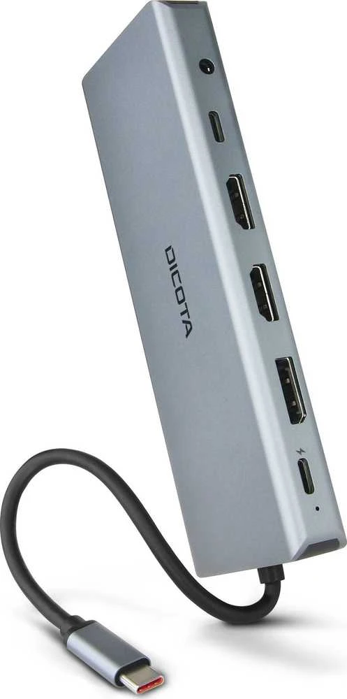 DICOTA USB-C 13 viename prijungimo stotis 4K HDMI/DP PD 100 W