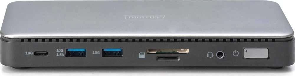 „Digitus USB-C“ prijungimo stotelė, 11 prievadų | DA-70917 | HDMI jungčių kiekis: 2 | Ethernet LAN