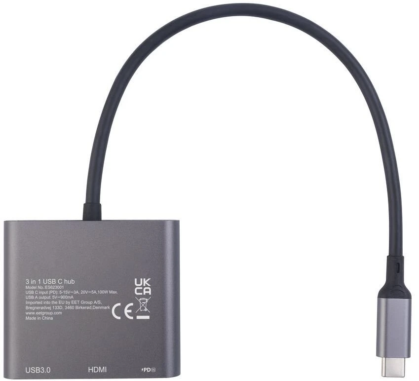 Stotelė / replikatorius eStuff AV Multiport USB-C (ES623001)