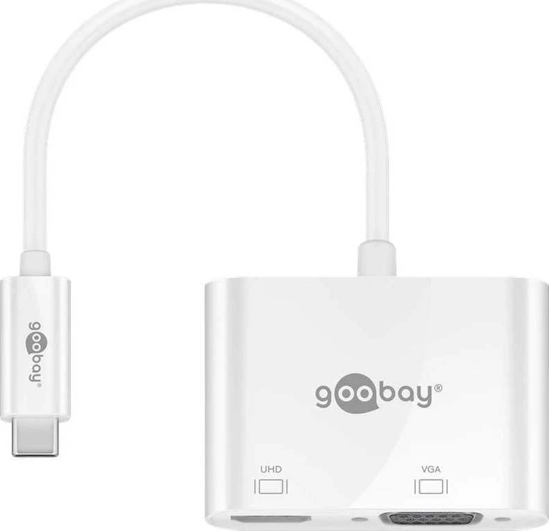 Goobay Apvalus | USB-C kelių prievadų adapteris HDMI+VGA | 52430