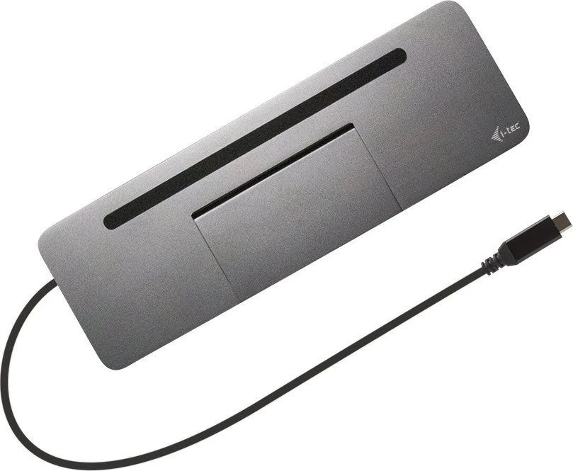 I-TEC USB-C Metal 4K 3xDisplay DS 1xHDMI1xVGA1xDP 1xSD+1xmicroSD CR 1xGLAN 1x3.5mm Garsas 2xUSB 3.0 2xUSB 2.0 1xUSB-C PD+ įkroviklis 100W