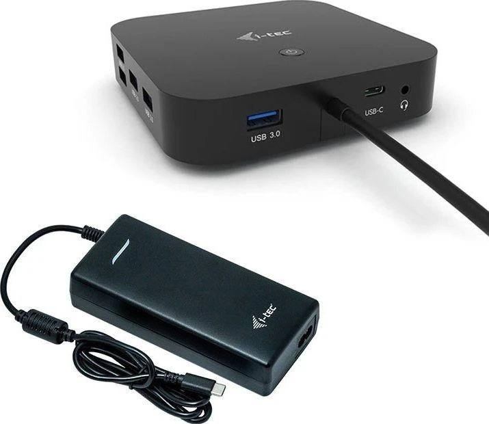 I-TEC USB-C Dual Ekranas MST DS 2x DP 1x GLAN 3x USB 3.1 2x USB 2.0 1x USB-C-DatA 1x Audio/Mic Jack 1x 100W USB-C PD + įkroviklis 112W