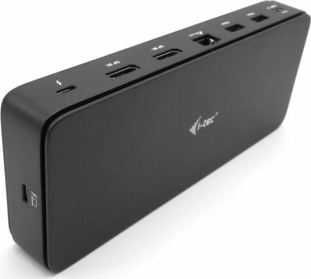 I-TEC Thunderbolt 4 2x Ekranas Dock Generation 3 7x USB + jo 1x TB4 2.5GLAN PD 92W 1m TB4 Kabelis SD/TF kortelių skaitytuvas 3,5 mm garso