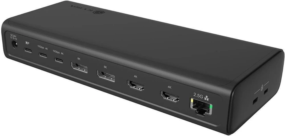 ICY BOX USB-C 17w1 | 2x HDMI 2.0 4K@60Hz | 2x DP 1.4 8K@60Hz | 2x USB-C 4K@60Hz | PD 3.1 do 140W