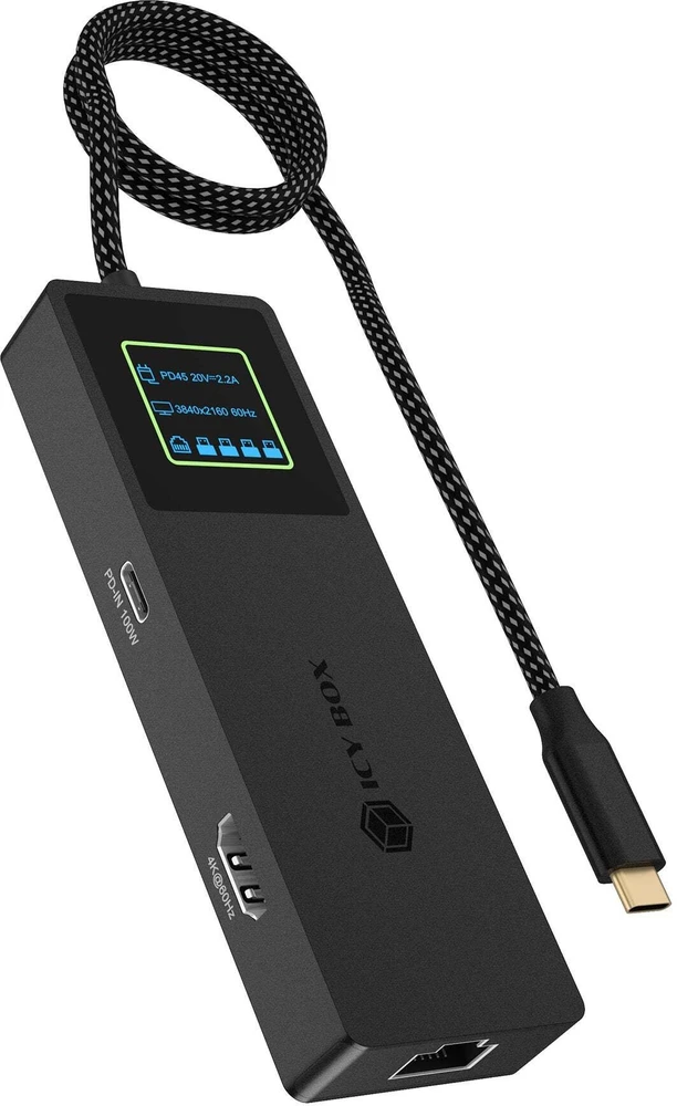 Šakotuvas Nezatříděno Carruzzo ICY BOX Spade Dock 4038 Vielinis USB 3.2 Gen 2 (3.1 Gen 2) Type-C Juoda