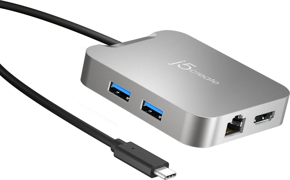 J5create – 4K60 Elite USB-C PD kelių prievadų adapteris